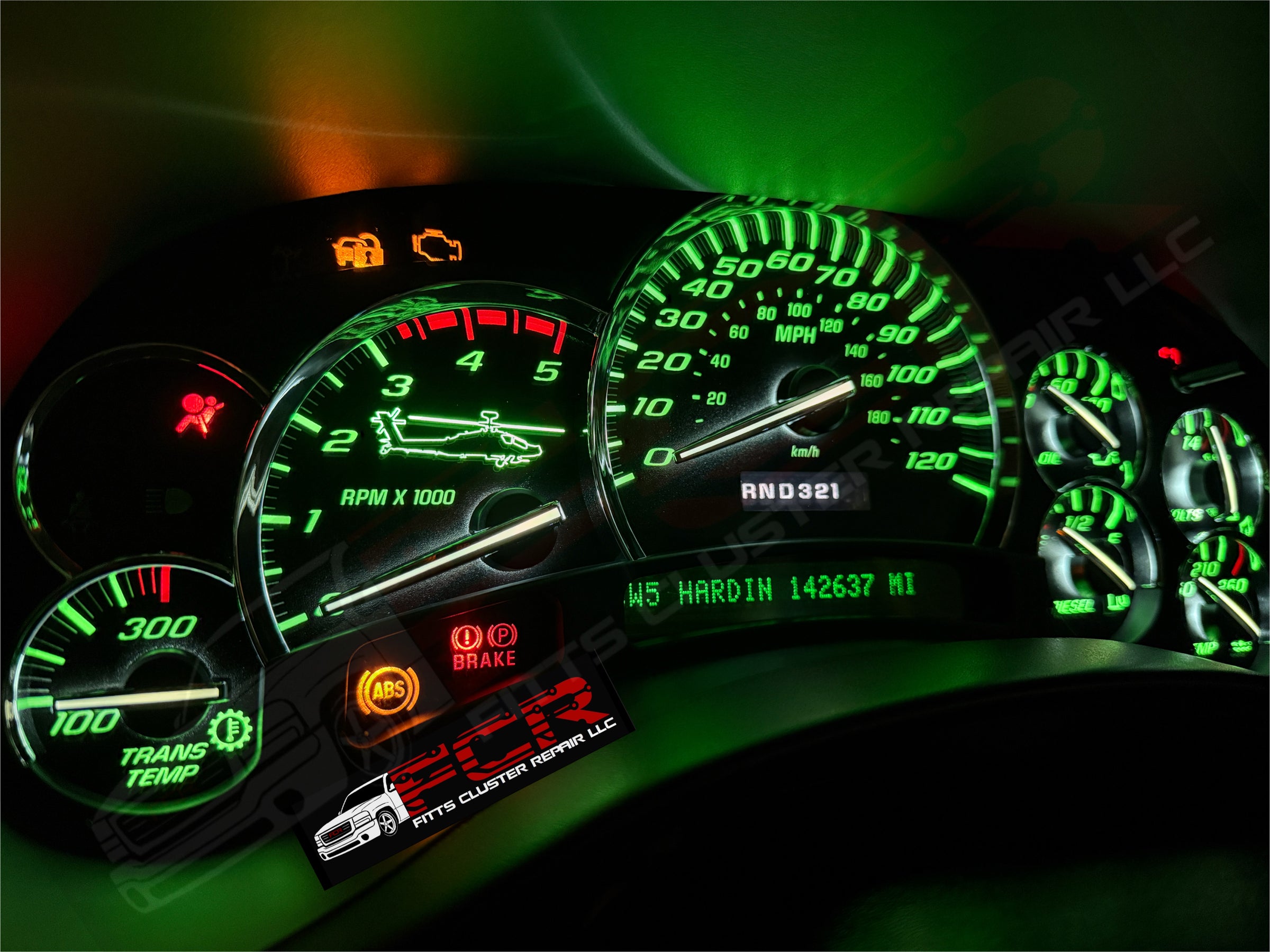 Silverado 2006 cluster LED backlighting upgrade custom gauge face stainless steel